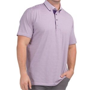 Greyson Wassaw Striped Polo sz XXL Purple NWT